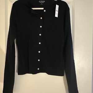 J. Crew Women's Black Lightweight Shirt